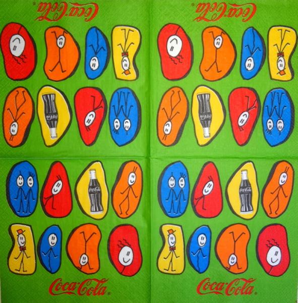 008 Coca Cola - 3-ply - (grün)